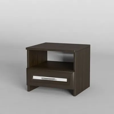 Тумба приліжкова Тиса Мебель ТП-101 Венге Білий 38x40x40 см