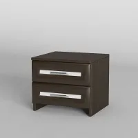 Тумба приліжкова Тиса Мебель ТП-105 Венге Білий 38x40x40 см