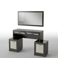 Туалетний столик Тиса Мебель БС-17 Венге Дуб молочний 75x40x138.5 см