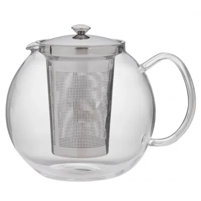 Заварник стеклянный для чая с сеткой Lora Бесцветный H20-001 600ml Заварник стеклянный для чая с сеткой Lora Бесцветный H20-001 600ml