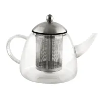 Заварник стеклянный для чая с сеткой Lora Бесцветный H20-003 1300ml