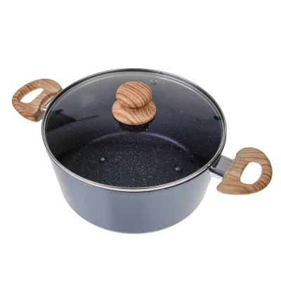 Кастрюля с крышкой Lora Серый 72-139 4300ml