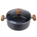 Кастрюля с крышкой Lora Черный 72-149 4300ml