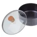 Сотейник с крышкой Lora Черный 72-148 2400ml