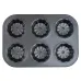 Форма для маффинов Lora Серый 72-174