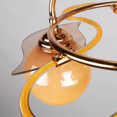 Люстра потолочная Brille 60W E27 Золотистый Люстра потолочная Brille 60W E27 Золотистый