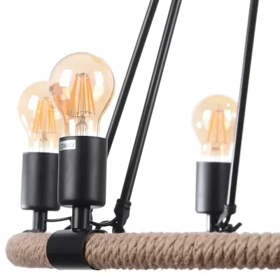 Люстра с канатом Brille 60W E27 Черный