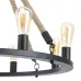 Люстра с канатом Brille 60W E27 Черный Люстра с канатом Brille 60W E27 Черный