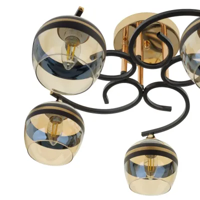 Люстра Brille 60W E27 Золотистый Люстра Brille 60W E27 Золотистый