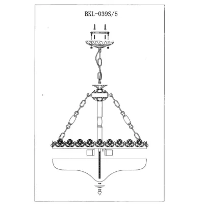 Люстра подвесная Brille 60W E27 Латунь Люстра подвесная Brille 60W E27 Латунь