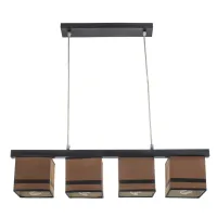 Люстра с абажуром Brille 60W E14 Черный Люстра с абажуром Brille 60W E14 Черный