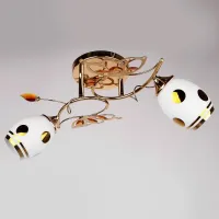 Люстра потолочная Brille 60W E27 Золотистый