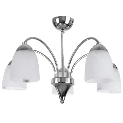 Люстра потолочная Brille 60W E27 Хром