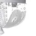 Люстра с подсветкой Brille Смарт 60W E14 Хром