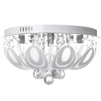 Люстра с подсветкой Brille Смарт 60W E14 Хром