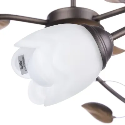 Люстра Brille Флористика 40W E14 Коричневый