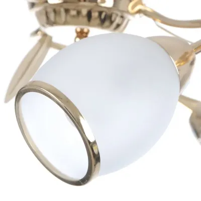 Люстра Brille Флористика 60W E14 Золотистый