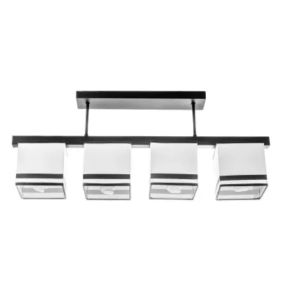 Люстра с абажуром Brille 60W E14 Черный Люстра с абажуром Brille 60W E14 Черный