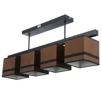 Люстра с абажуром Brille 60W E14 Черный
