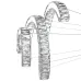 Люстра подвесная Brille 72W Хром