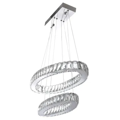 Люстра подвесная Brille LED 64W Хром