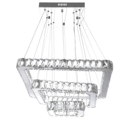 Люстра подвесная Brille LED 96W Хром