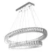 Люстра Brille Хрустальные кольца LED 96W Хром