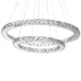 Люстра Brille Хрустальные кольца LED 72W Хром