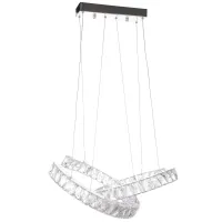 Люстра Brille Хрустальные кольца LED 42W Хром Люстра Brille Хрустальные кольца LED 42W Хром