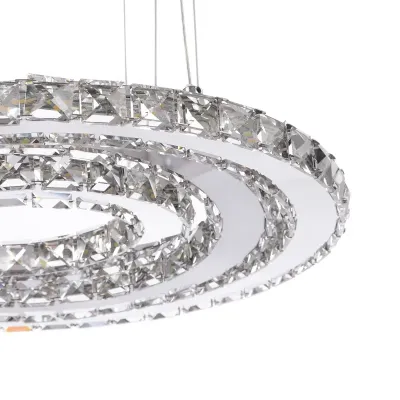 Люстра Brille Хрустальные кольца LED 39W Хром Люстра Brille Хрустальные кольца LED 39W Хром