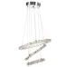 Люстра Brille Хрустальные кольца LED 39W Хром