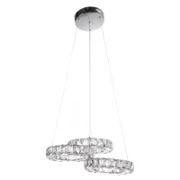 Люстра Brille Хрустальные кольца LED 30W Хром