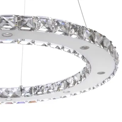 Люстра Brille Хрустальные кольца LED 33W Хром Люстра Brille Хрустальные кольца LED 33W Хром