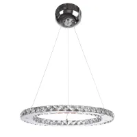 Люстра Brille Хрустальные кольца LED 33W Хром