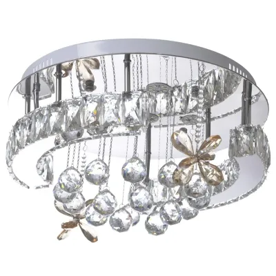 Люстра Brille Смарт LED 48W Хром