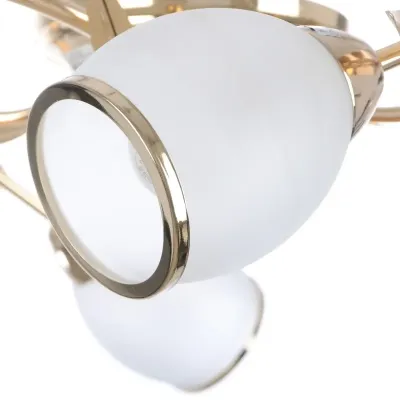 Люстра Brille Флористика 60W E14 Золотистый