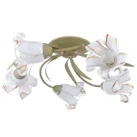 Люстра Brille Флористика 60W E14 Золотистый