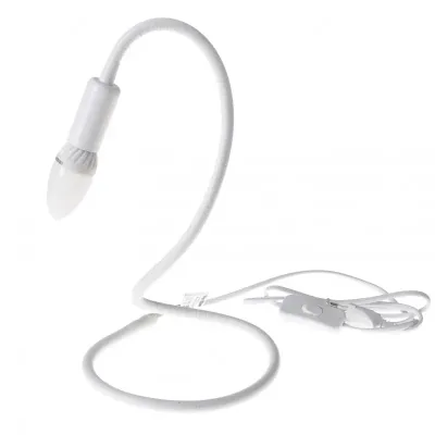 Настольная лампа в современном стиле гибкая Brille 40W BL-423 Белый