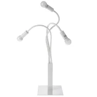 Настольная лампа в современном стиле гибкая Brille 40W BL-423 Белый