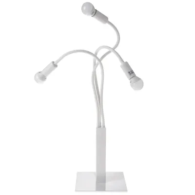 Настольная лампа в современном стиле гибкая Brille 40W BL-423 Белый