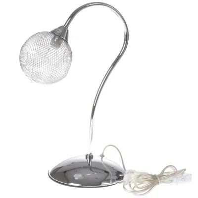 Настольная лампа в современном стиле декоративная Brille 40W BR-01363 Хром Настольная лампа в современном стиле декоративная Brille 40W BR-01363 Хром