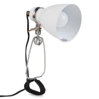 Настольная лампа в современном стиле на прищепке Brille 40W MTL-20 Белый Настольная лампа в современном стиле на прищепке Brille 40W MTL-20 Белый