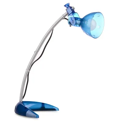 Настольная лампа в современном стиле офисная Brille 40W MTL-19 Синий
