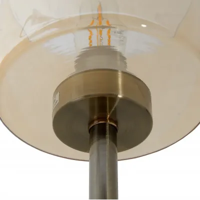 Настольная лампа классическая Brille 60W LK-666 Коричневый