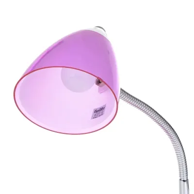 Настольная лампа в современном стиле офисная Brille 40W MTL-28 Хром