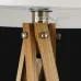 Настольная лампа скандинавский на деревянной опоре Brille 60W TL-144 Коричневый