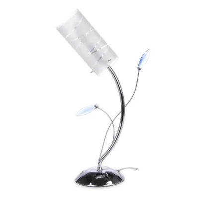 Настольная лампа флористика декоративная Brille 60W LK-173 Хром