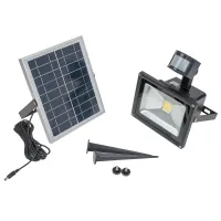 Прожектор на солнечной батарее Brille LED IP65 20W HL-42 Черный 32-571 Прожектор на солнечной батарее Brille LED IP65 20W HL-42 Черный 32-571