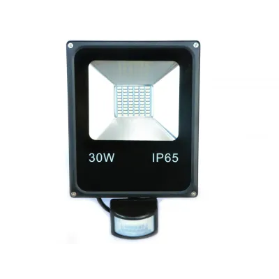 Прожектор с датчиком движения Brille LED IP65 30W HL-12 Черный L123-019