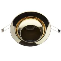 Поворотный точечный светильник Brille 60W Рыбий глаз Латунь 161012